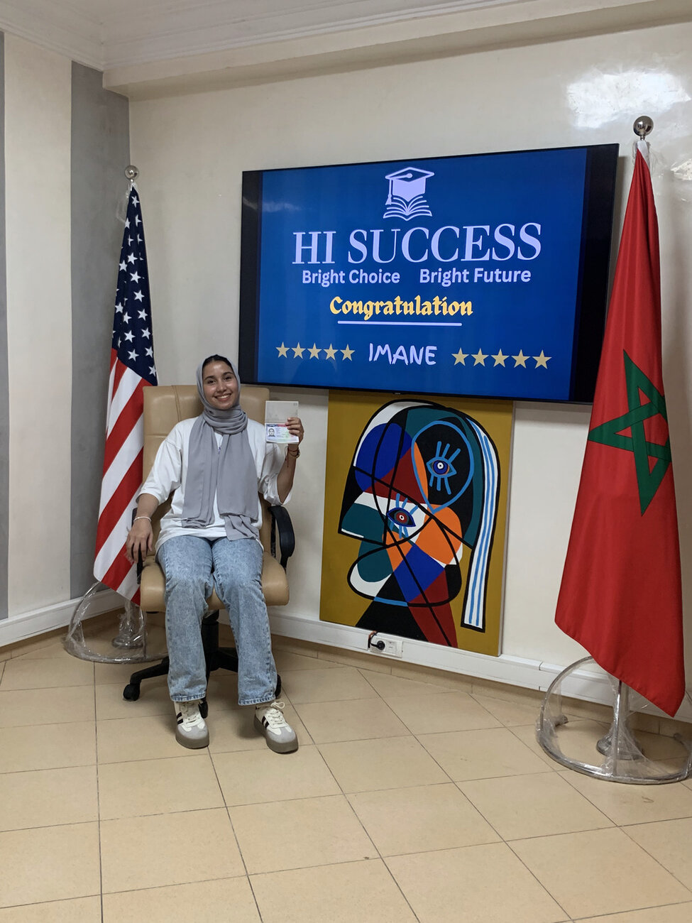Imane – F-1 visa approved