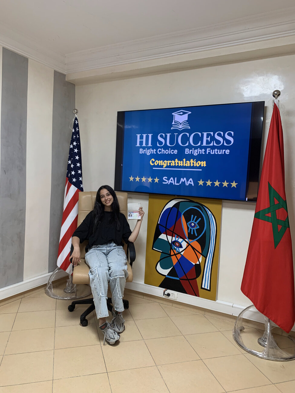 Salma – F-1 visa approved